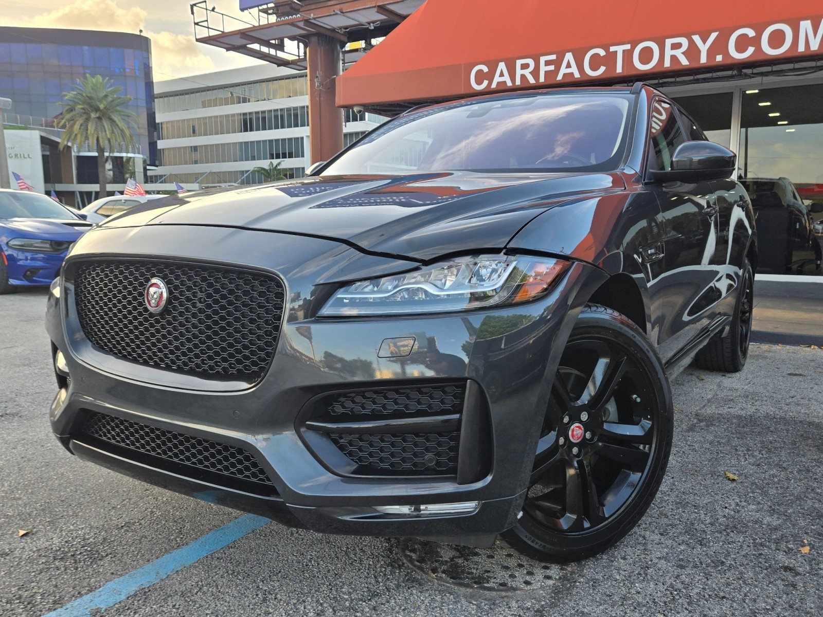 Quartzite Metal 2017 Jaguar F-PACE 35t R-Sport AWD SUV / Crossover All-Wheel Drive Automatic