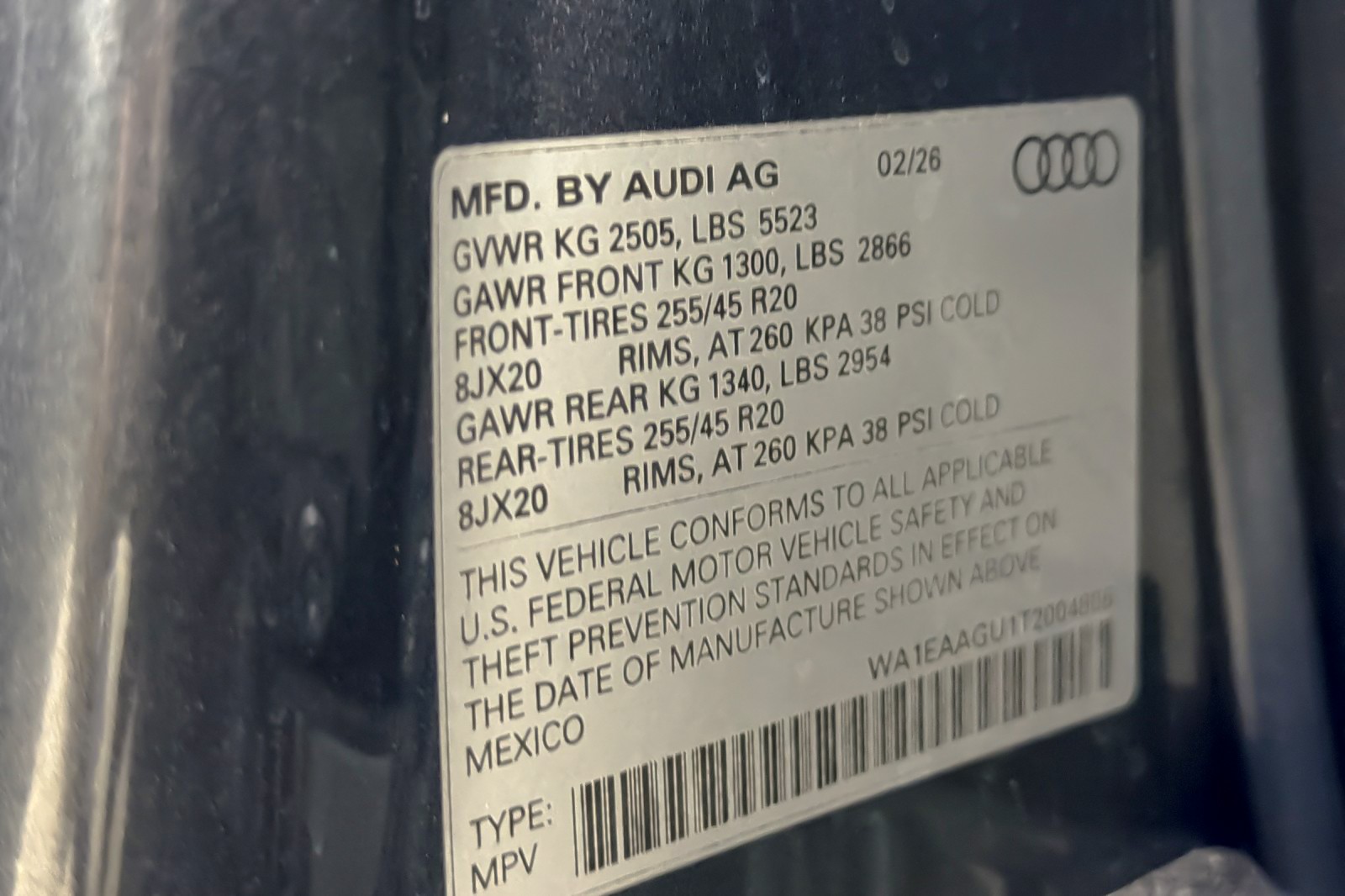 New 2026 Daytona Gray Pearl Effect Audi Premium Plus 2.0 TFSI quattro image 28