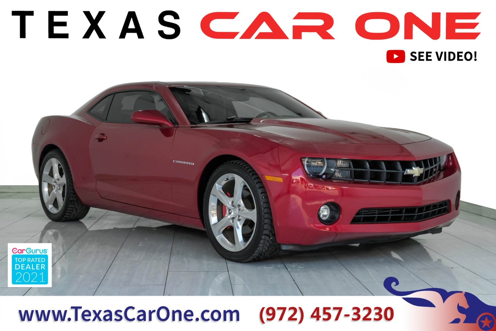 2013 Chevrolet Camaro 2LT RS PACKAGE HEADUP DISPLAY SUNROOF LEATHER HEAT 1