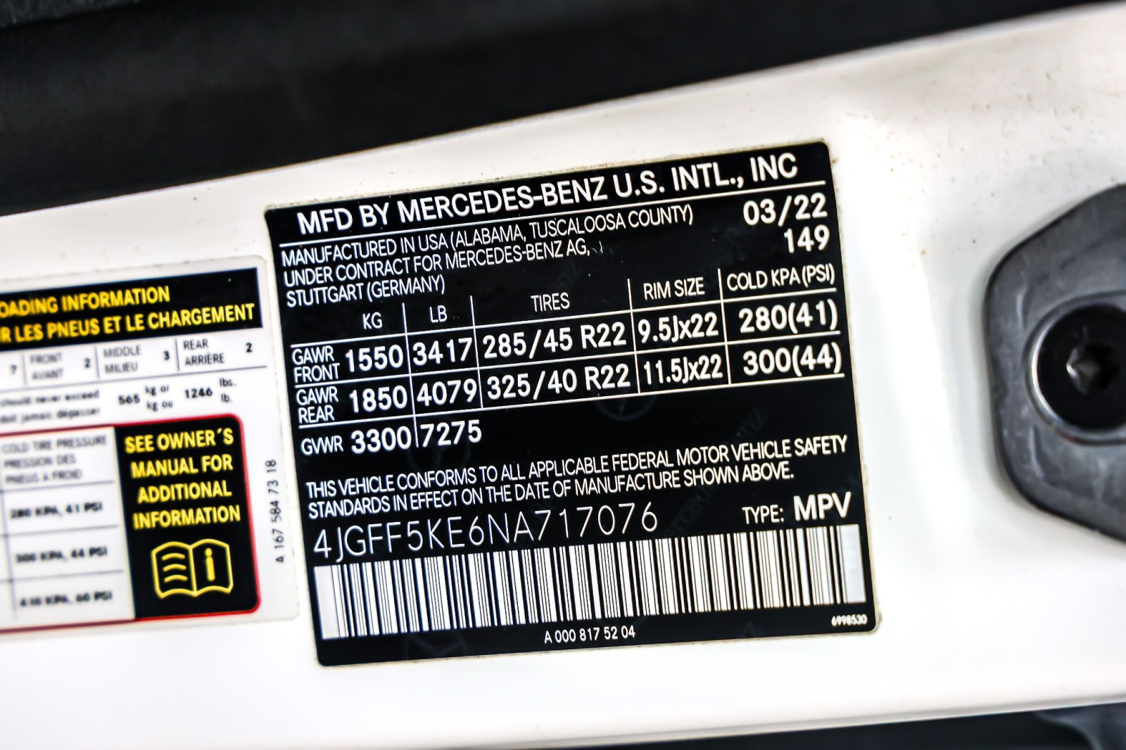 Used 2022 Polar White Mercedes-Benz GLS 450 4MATIC® SUV image 25