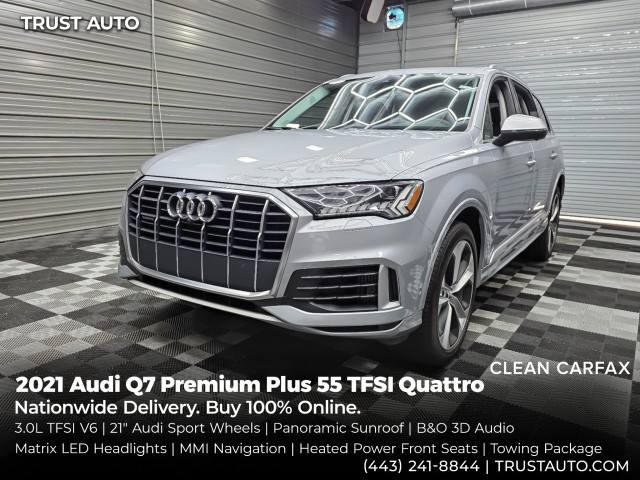 Florett Silver Metallic 2021 Audi Q7 SUV / Crossover All-Wheel Drive 8-Speed Automatic