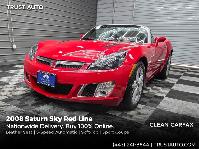 Chili Pepper Red 2008 Saturn Sky Convertible Rear-Wheel Drive 5-Speed Automatic