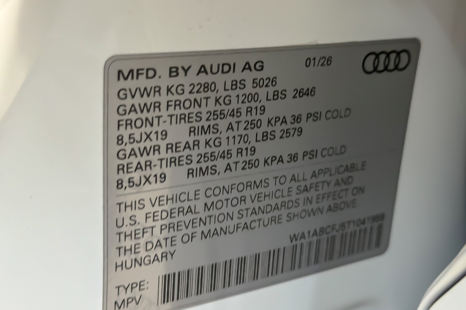 New 2026 Glacier White Metallic Audi S line quattro image 28