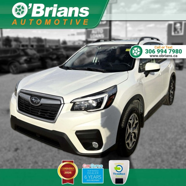 Crystal White Pearl 2021 Subaru Forester Wagon  Automatic