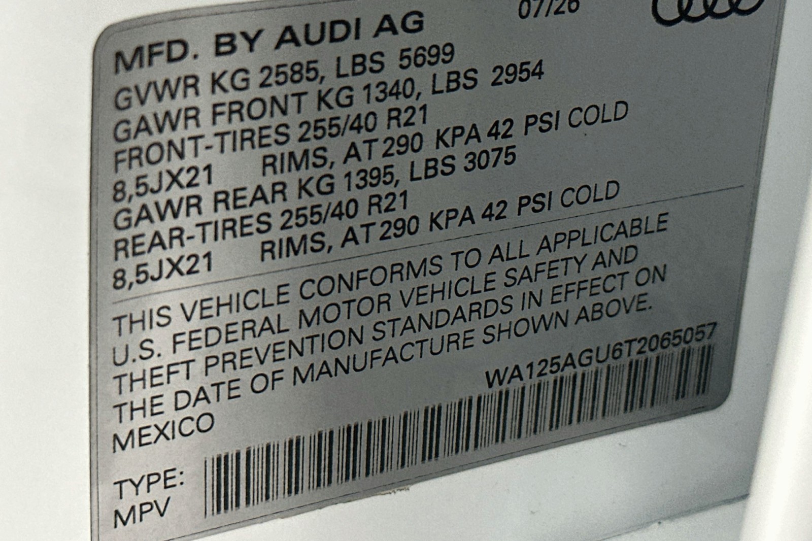 New 2026 Glacier White Metallic Audi Premium Plus image 21