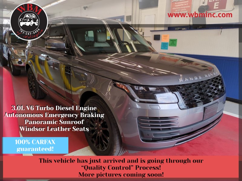 Gray (Corris Grey Metallic) 2018 Land Rover Range Rover Td6 HSE 4WD SUV / Crossover All-Wheel Drive Automatic