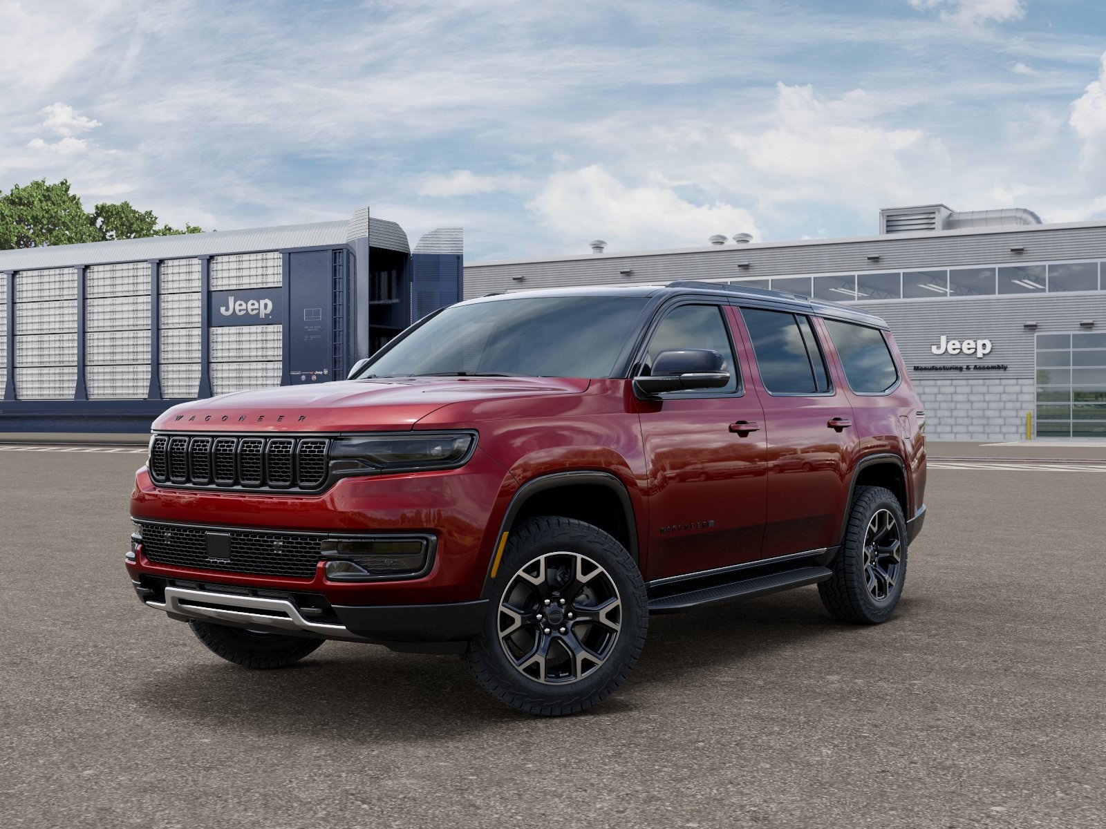 Red 2025 Jeep Wagoneer SUV / Crossover Four-Wheel Drive Automatic