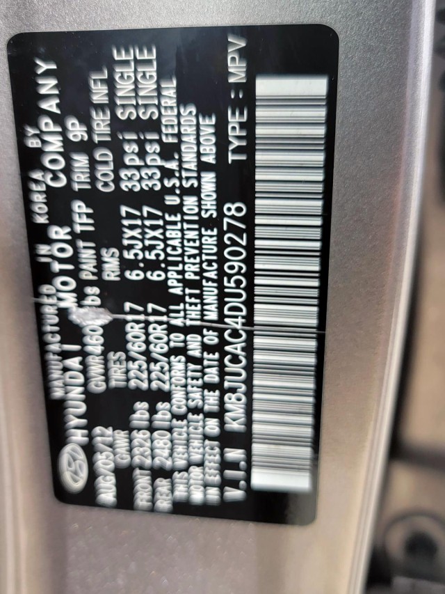 2013 Hyundai Tucson AWD 4dr Auto GLS PZEV 31