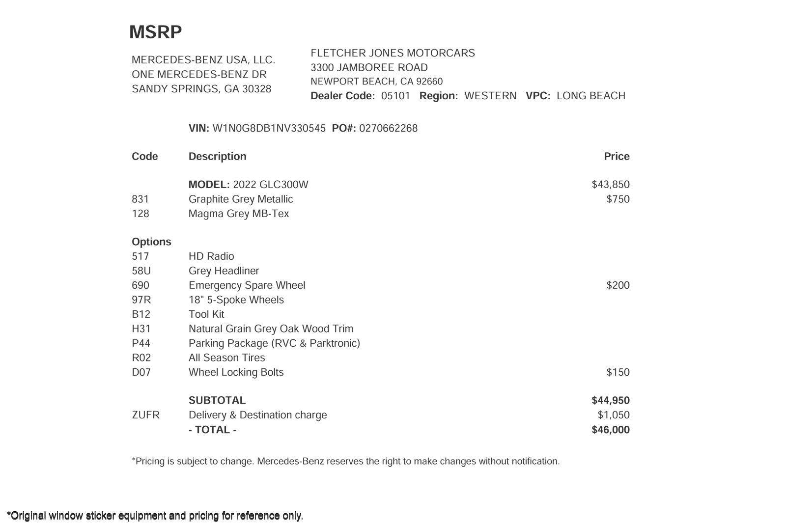 Used 2022 Graphite Grey Metallic Mercedes-Benz GLC 300 image 2