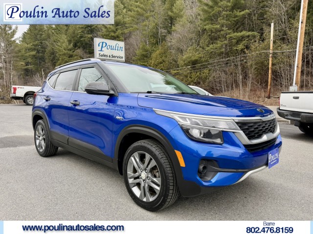 Blue 2021 Kia Seltos S AWD SUV / Crossover All-Wheel Drive Automatic