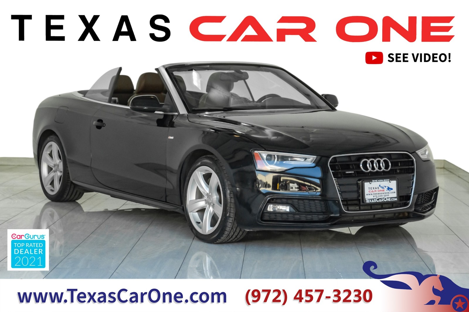 2016 Audi A5 Cabriolet 2.0T PREMIUM PLUS QUATTRO S-LINE SPORT PKG TECH PK 1