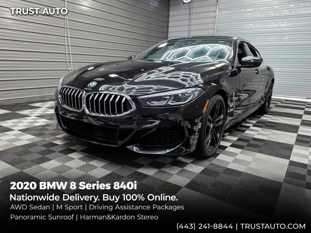 Black Sapphire Metallic 2020 BMW 8 Series Coupe All-Wheel Drive 8-Speed Automatic
