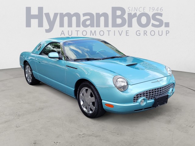 Thunderbird Blue 2002 Ford Thunderbird Deluxe RWD Convertible Rear-Wheel Drive Automatic