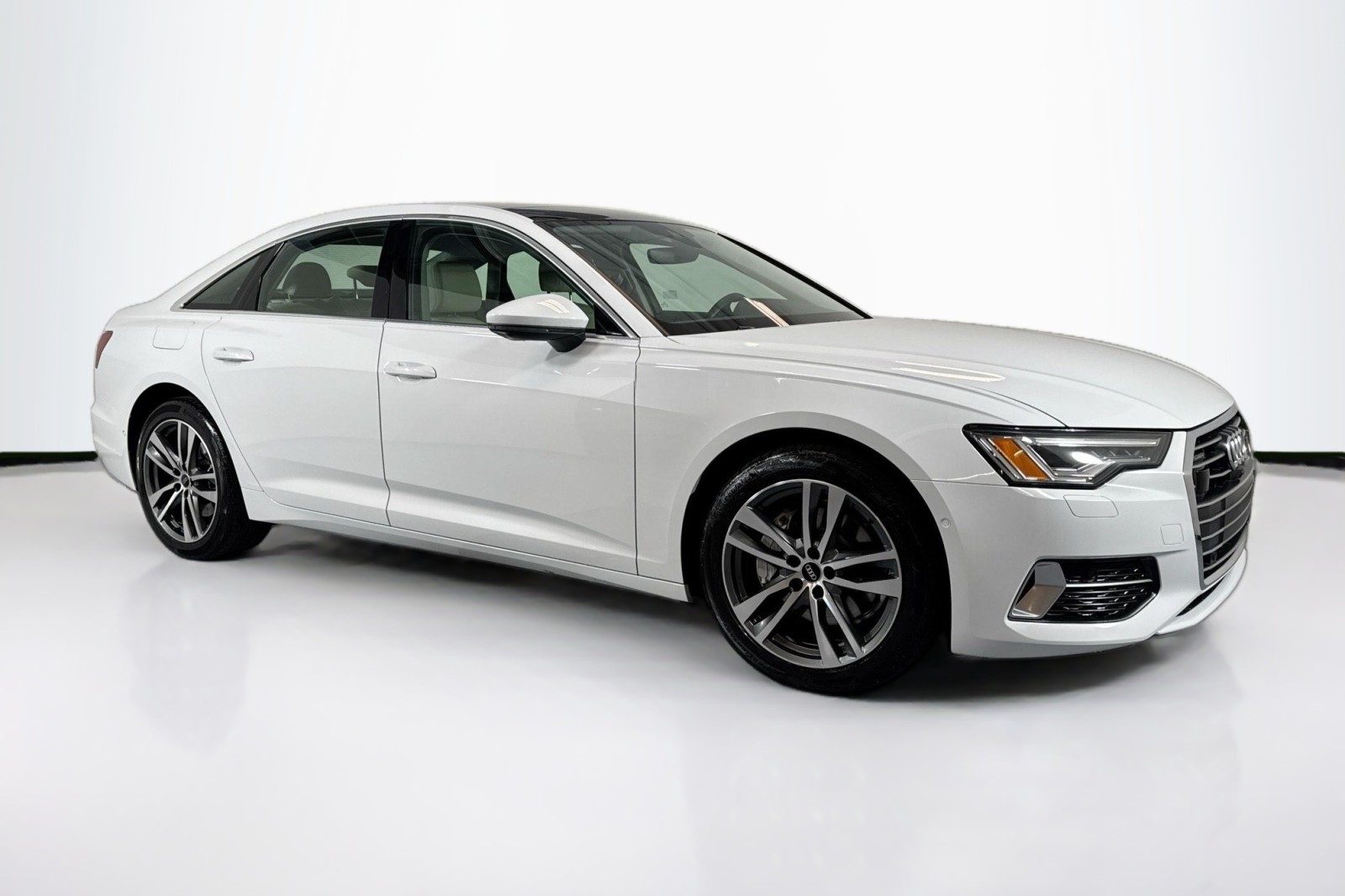 Used 2022 Glacier White Metallic Audi Premium Plus image 3