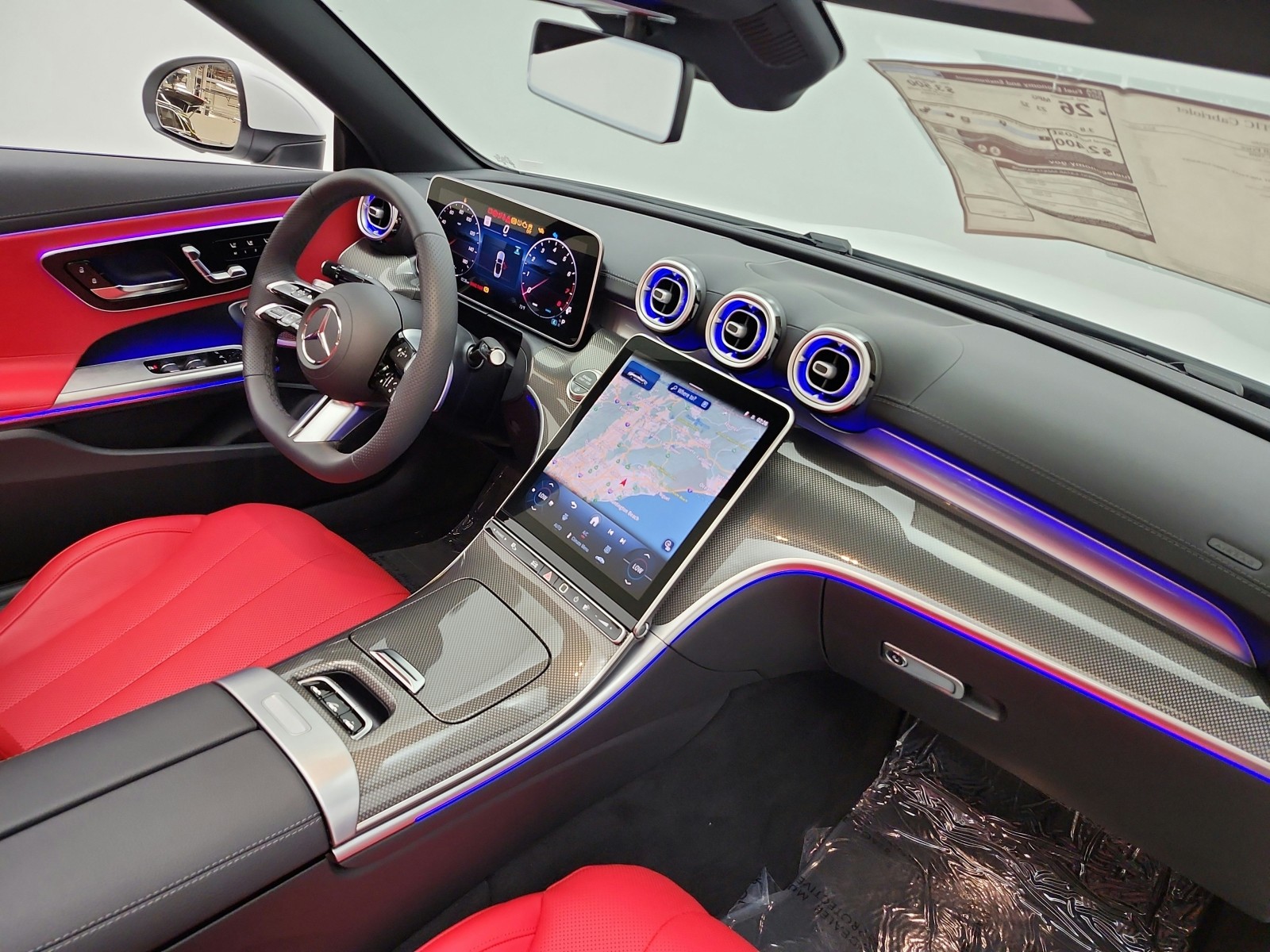 New 2026 MANUFAKTUR Moonlight White Metallic Mercedes-Benz CLE 300 4MATIC® Cabriolet image 14