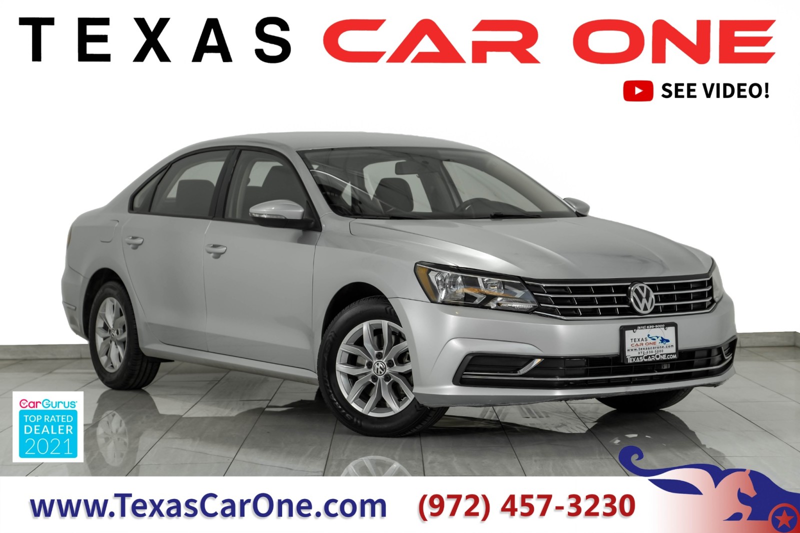 2018 Volkswagen Passat 2.0T S AUTOMATIC REAR CAMERA BLUETOOTH POWER DRIVE 1