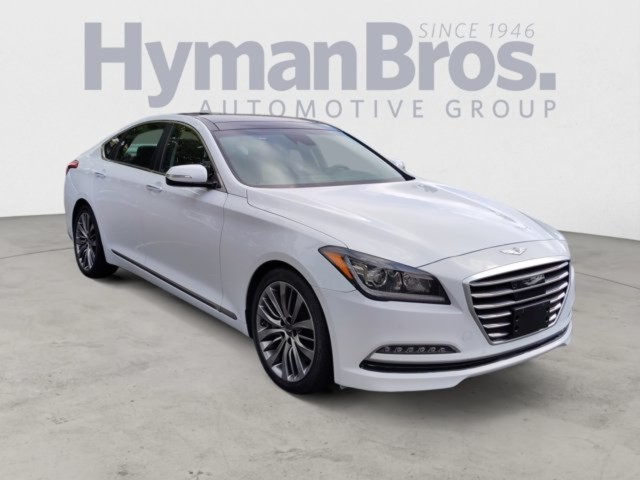 Casablanca White 2015 Hyundai Genesis Sedan Rear-Wheel Drive Automatic