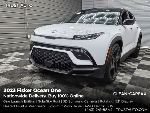 Great White 2023 Fisker Ocean One AWD SUV / Crossover All-Wheel Drive 1-Speed Dual Clutch