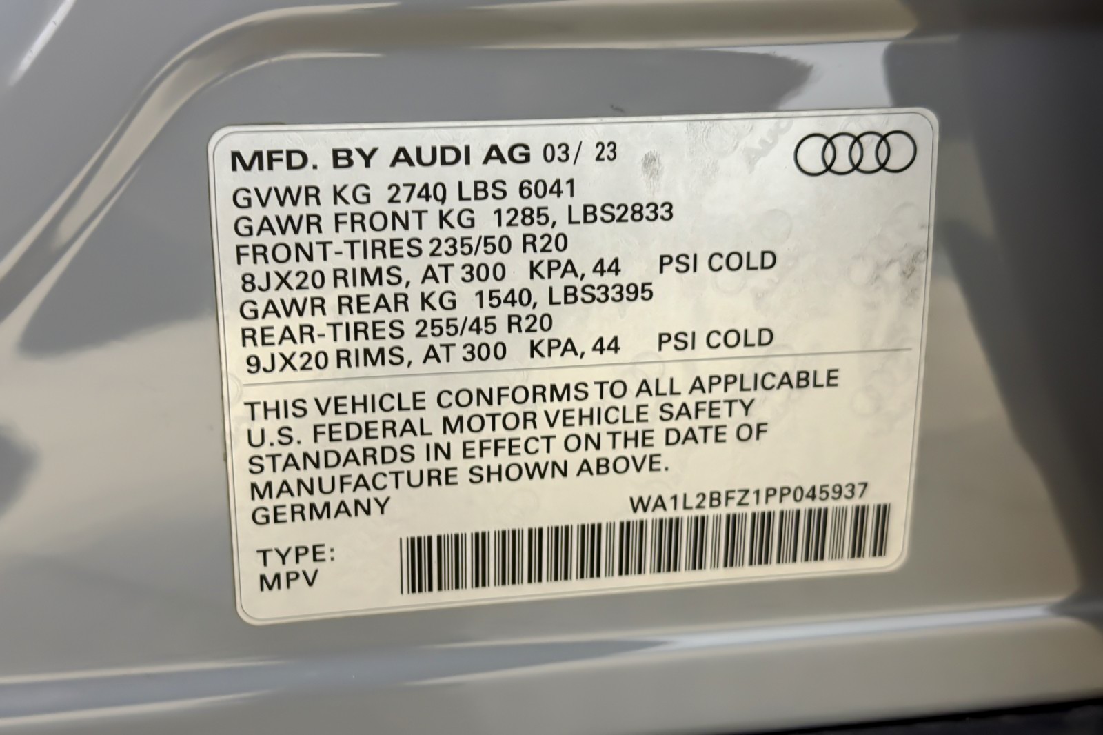 Certified Used 2023 Pebble Gray Audi Premium Plus 50 quattro image 28