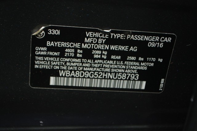 Used 2017 BMW 3 Series 330i xDrive Sedan for sale in Geneva NY