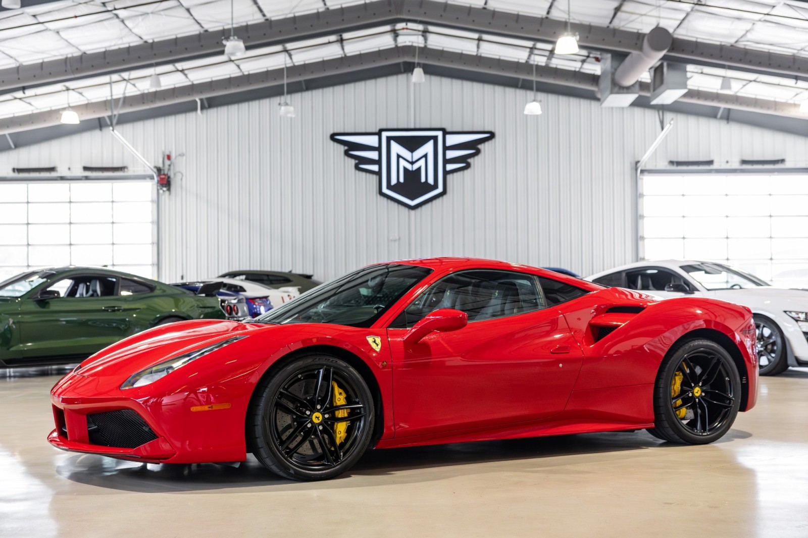 Red 2018 Ferrari 488 GTB Coupe RWD Coupe Rear-Wheel Drive Automatic