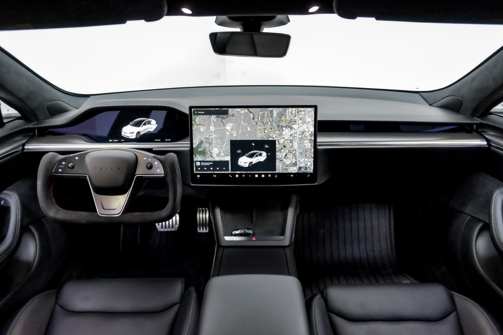 2021 Tesla Model S Plaid AWD FullSelfDriving CarbonFiberPkg ArachnidA 15