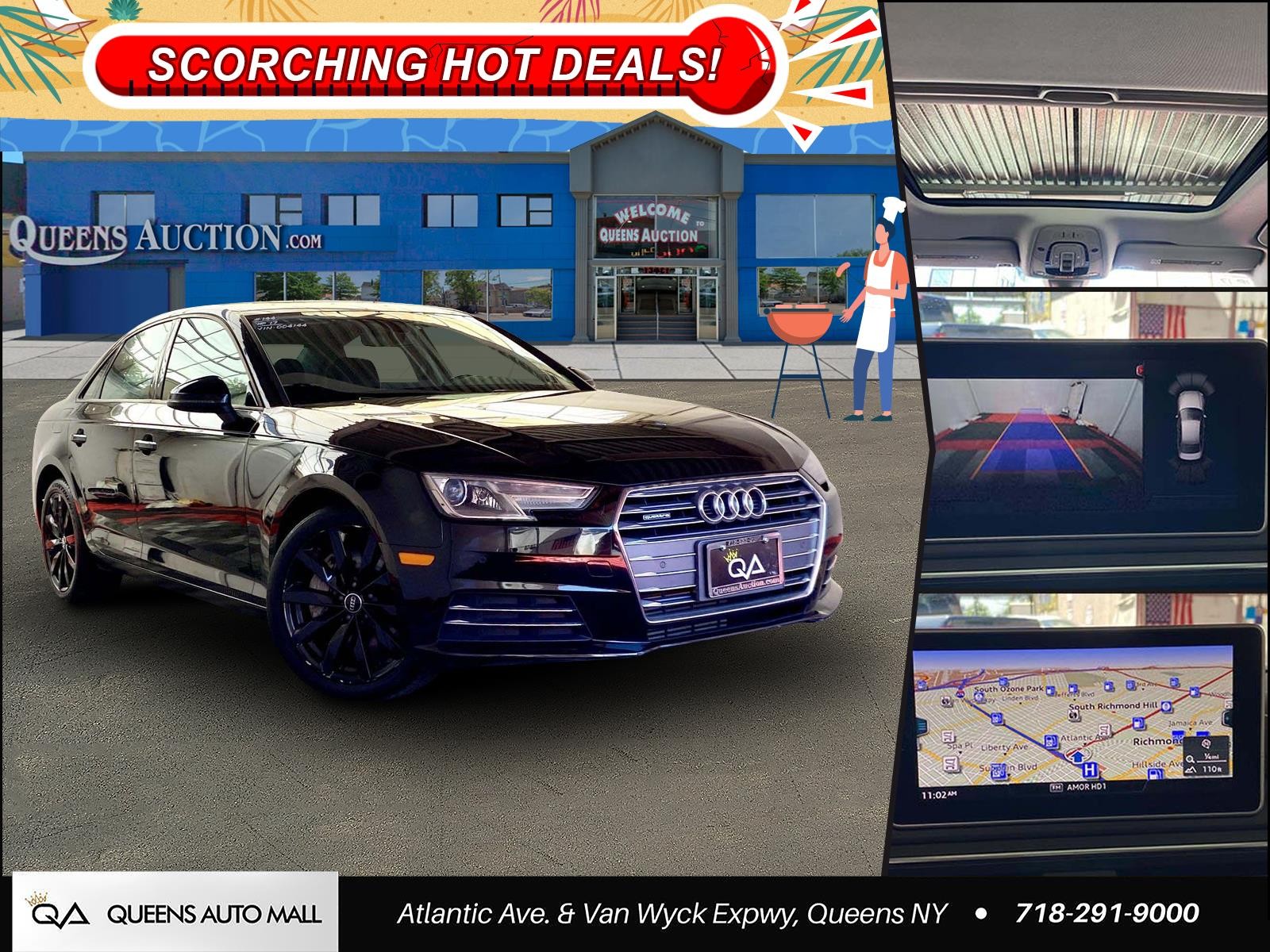 Mythos Black Metallic 2017 Audi A4 2.0T quattro Premium AWD Sedan All-Wheel Drive Automatic
