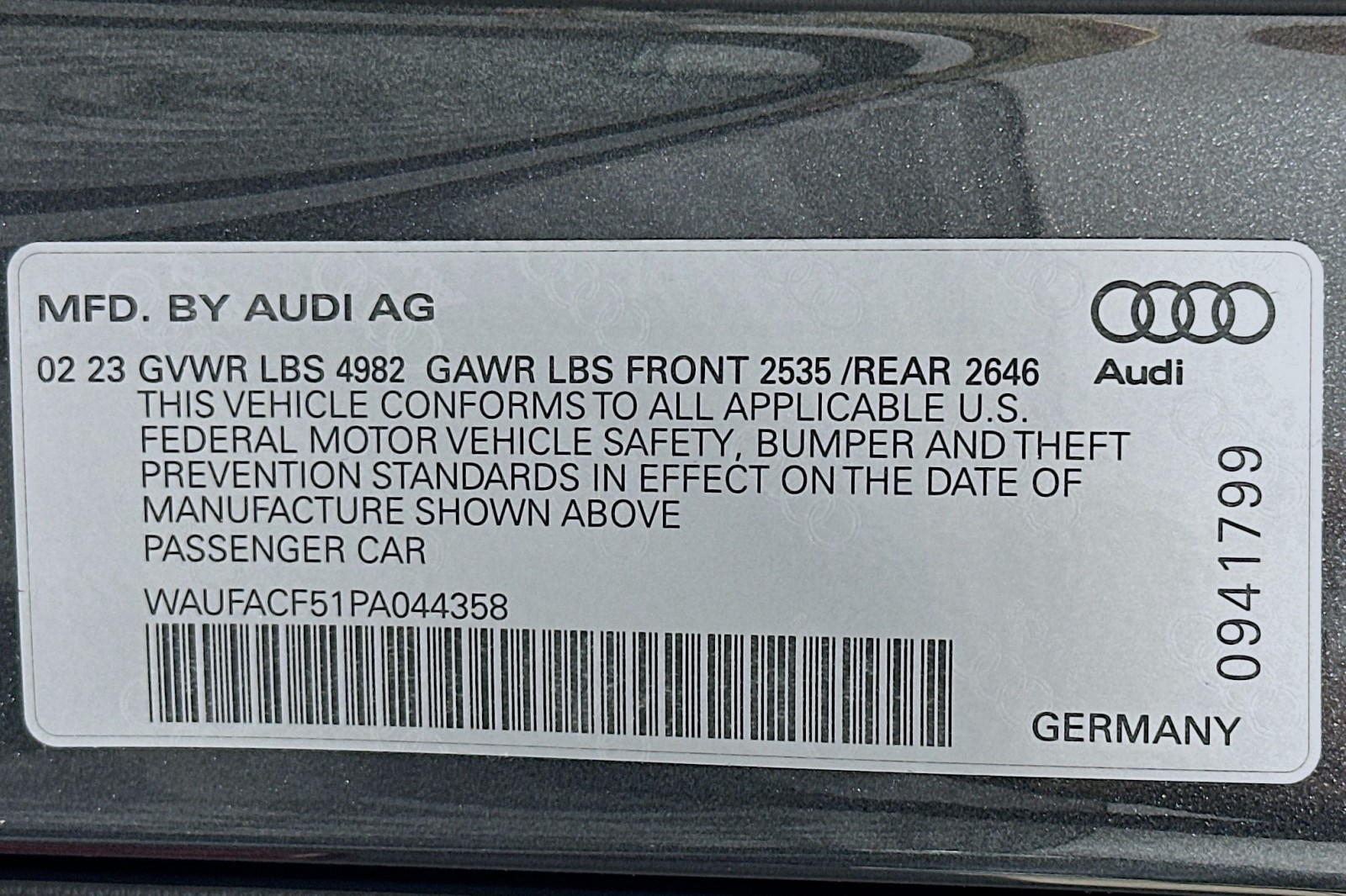 Used 2023 Daytona Gray Pearl Effect Audi S line Premium Plus image 24