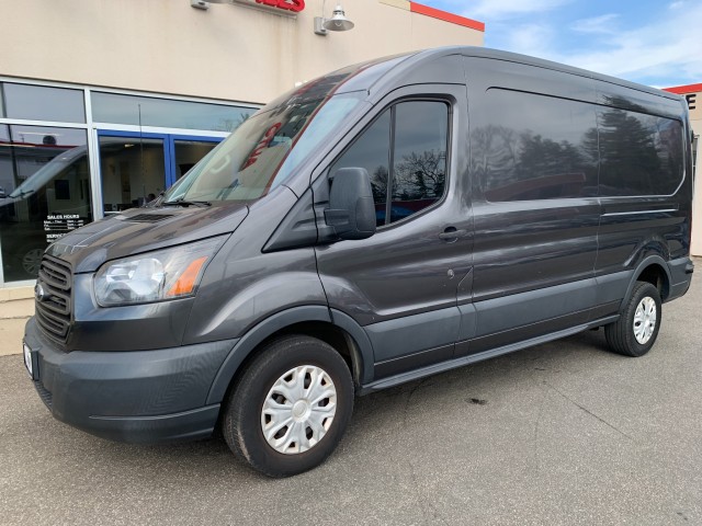 Gray (Magnetic Metallic) 2017 Ford Transit Cargo 350 3dr LWB Medium Roof Cargo Van with Sliding Passenger Side Door Van Rear-Wheel Drive Automatic