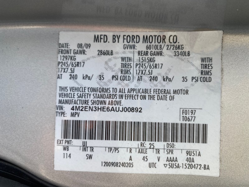 2010 Mercury Mountaineer 1 OWNER LOW MILES 78,753 in , 