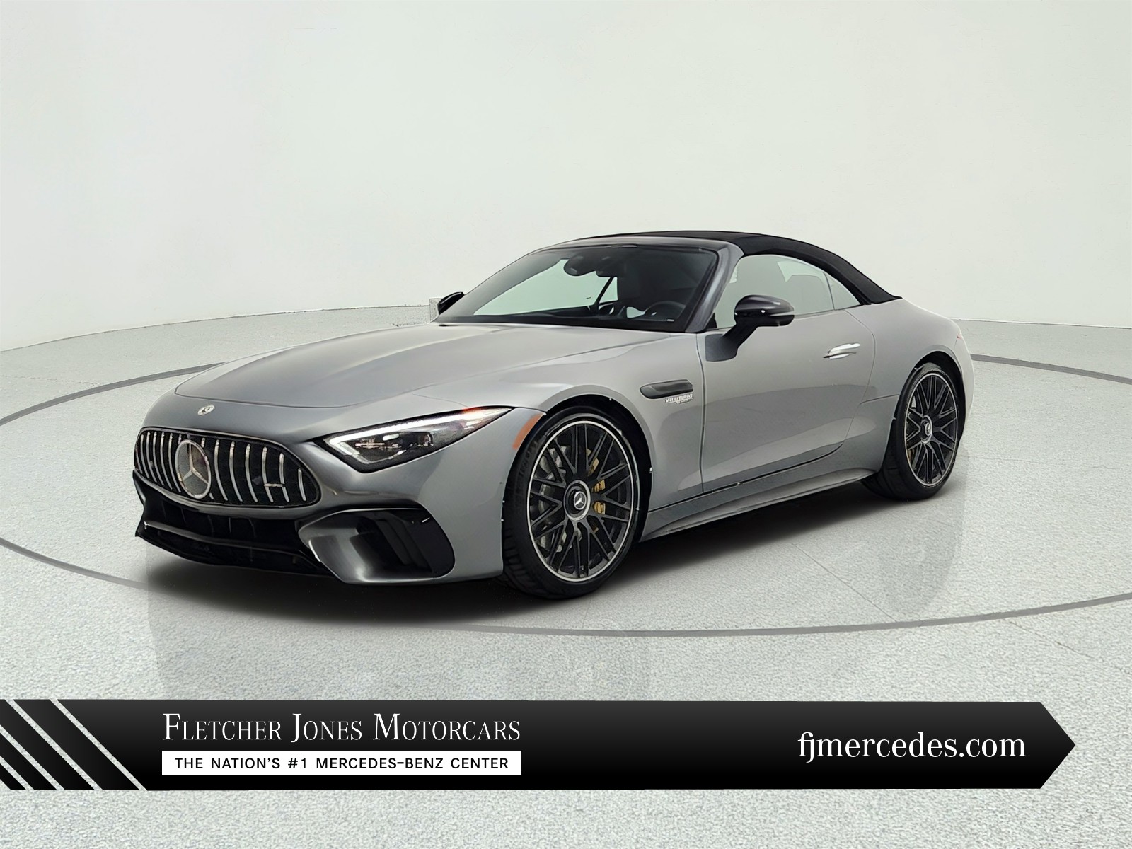 Gray (Selenite Grey Metallic) 2022 Mercedes-Benz SL-Class Convertible All-Wheel Drive Automatic