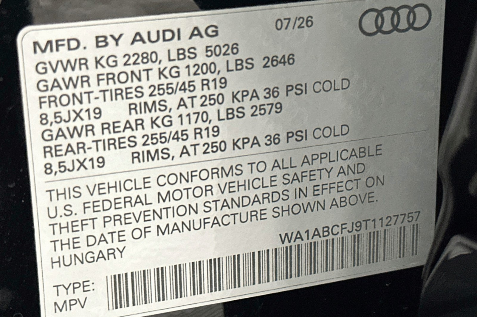 New 2026 Mythos Black Metallic Audi S line image 17