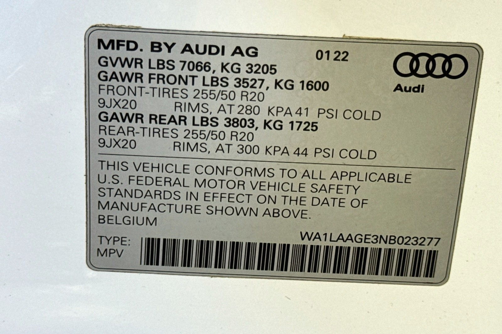 Used 2022 Glacier White Metallic Audi Premium Plus image 31