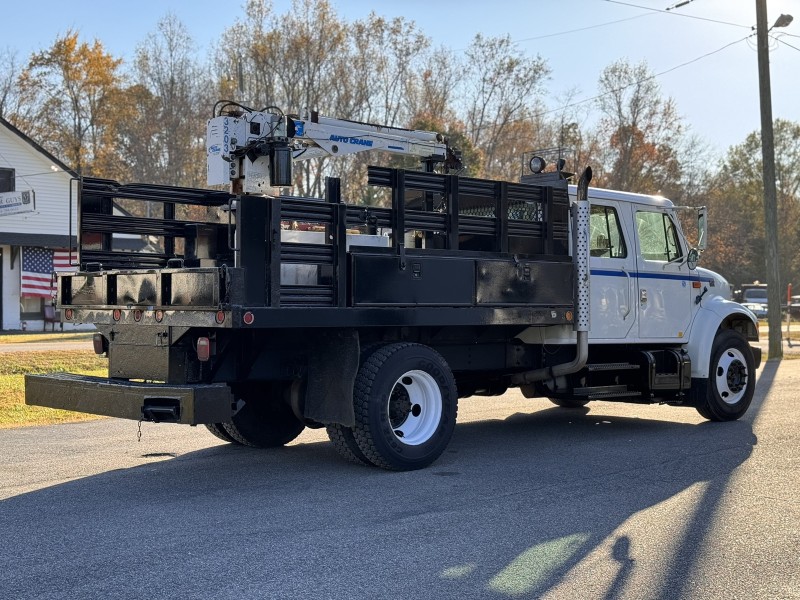 2002 International Harvester 4700 Crew Cab Stakebody w AutoCrane  in , 