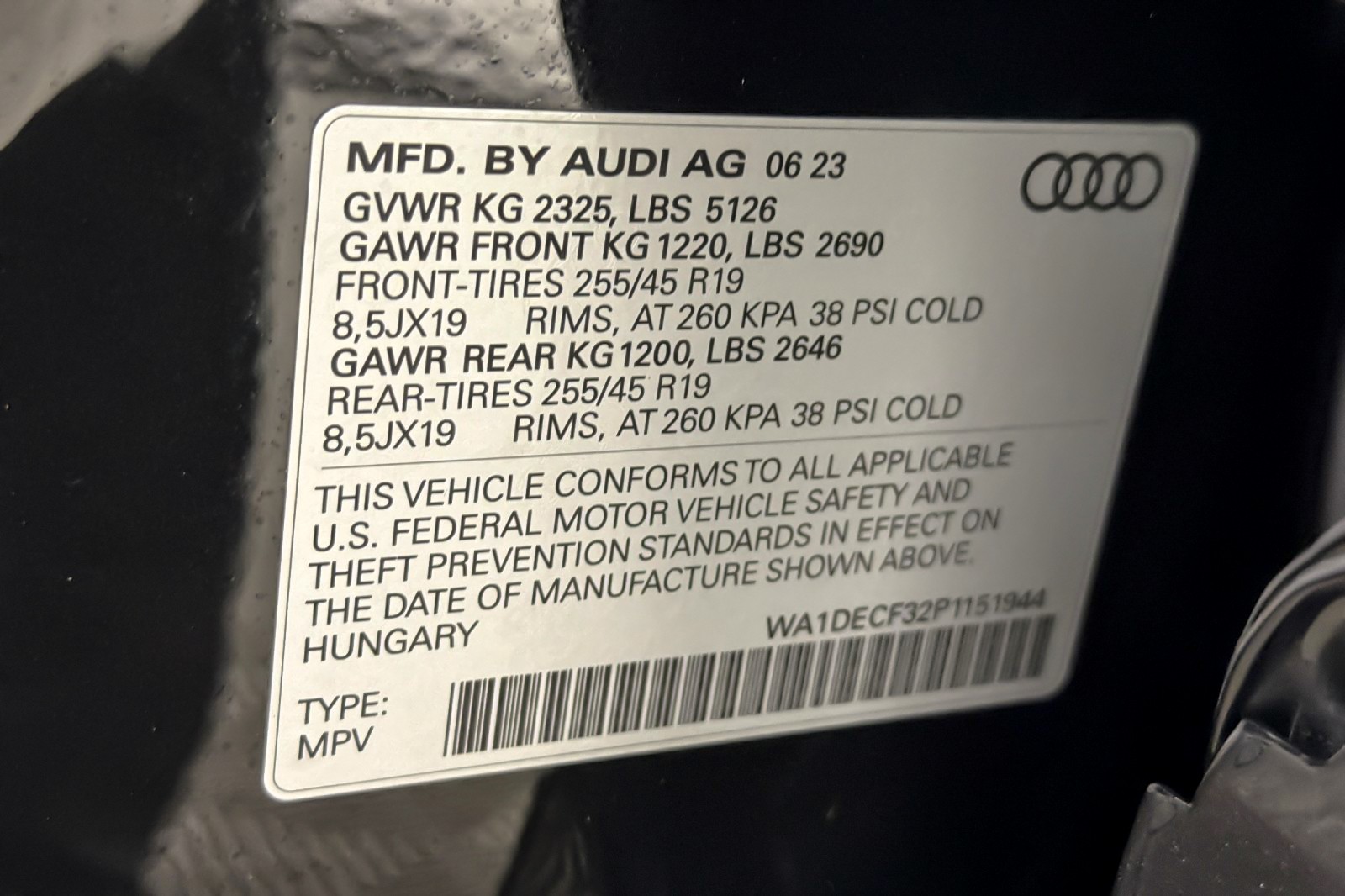 Used 2023 Mythos Black Metallic Audi S line Premium 45 TFSI quattro image 27