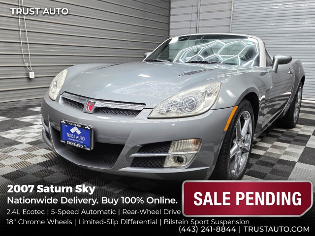 Silver Graphite 2007 Saturn Sky Convertible Rear-Wheel Drive 5-Speed Automatic