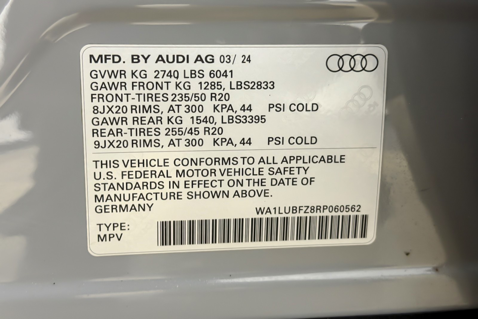 Certified Used 2024 Pebble Gray Audi Premium Plus 55 quattro image 28