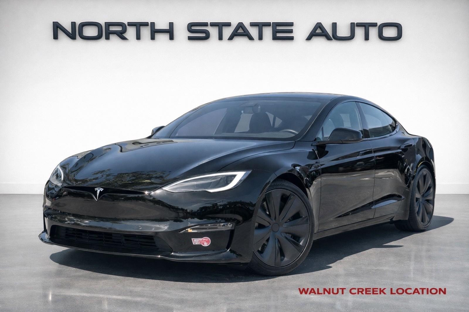 Solid Black 2024 Tesla Model S AWD Sedan All-Wheel Drive Automatic