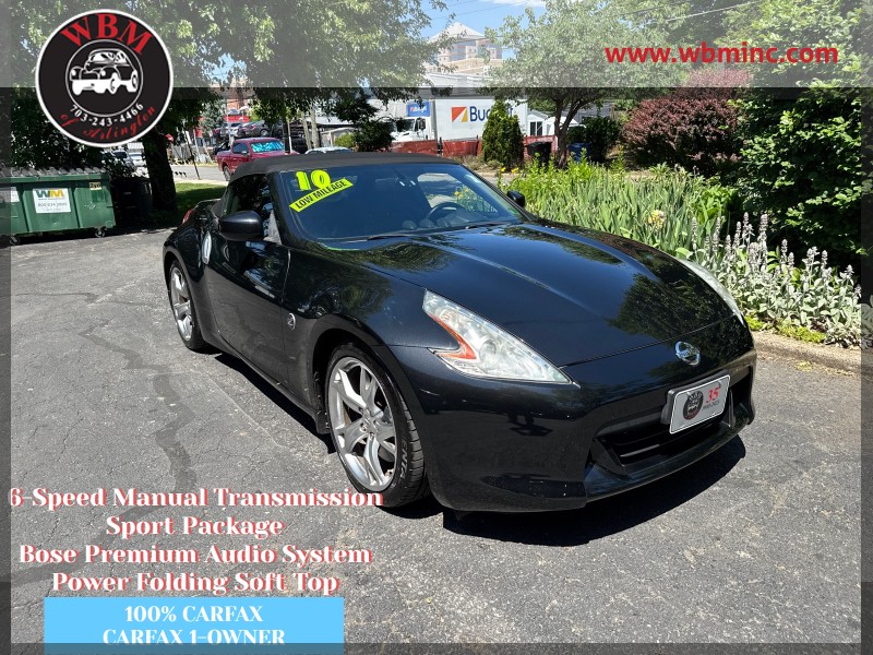 Gray (Magnetic Black Metallic) 2010 Nissan 370Z Touring Roadster Convertible Rear-Wheel Drive Manual