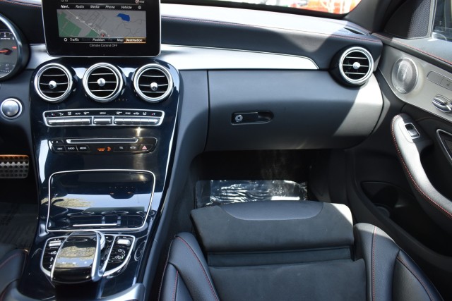 2018 Mercedes-Benz C-Class AMG AWD Leather Burmester Sound Moonroof Heated Front Seats Keyless Start Bluetooth Blind Spot 16