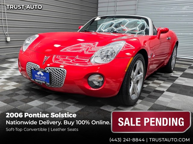 Aggressive Victory Red 2006 Pontiac Solstice Convertible Rear-Wheel Drive 5-Speed Automatic