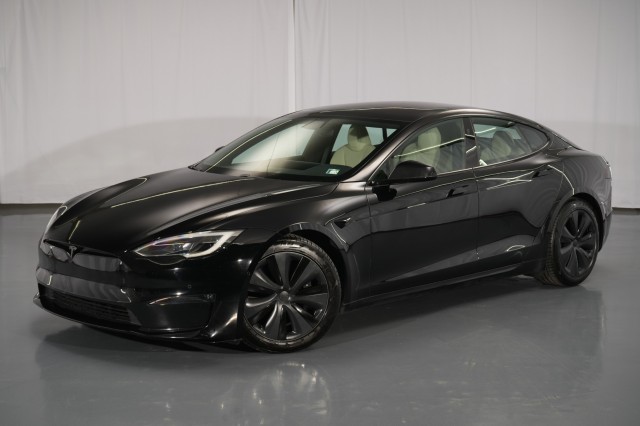 Solid Black 2022 Tesla Model S AWD Sedan All-Wheel Drive Automatic