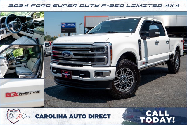 Star White Metallic Tri-Coat 2024 Ford F-250 Super Duty Pickup Truck Four-Wheel Drive Automatic