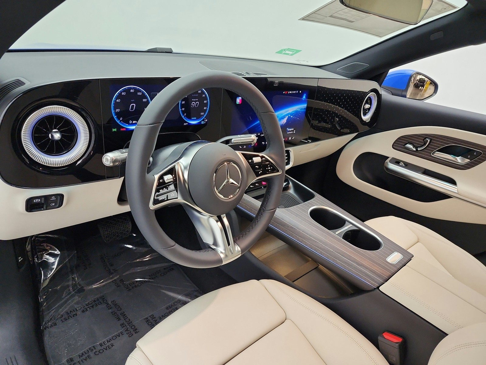 New 2027 Sky Blue Metallic Mercedes-Benz CLA 350 Electric 4MATIC® image 9