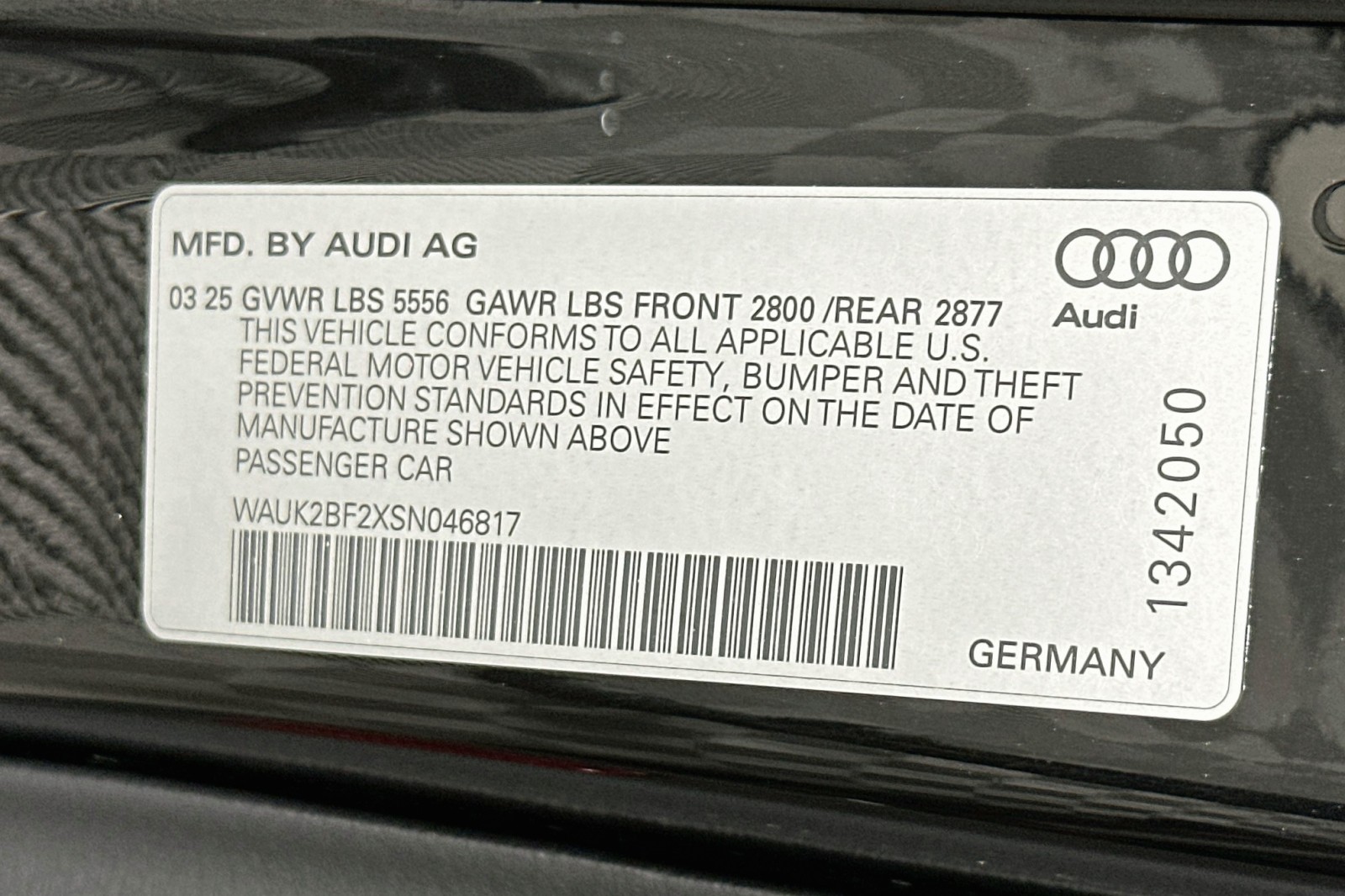 Used 2025 Mythos Black Metallic Audi Premium image 24