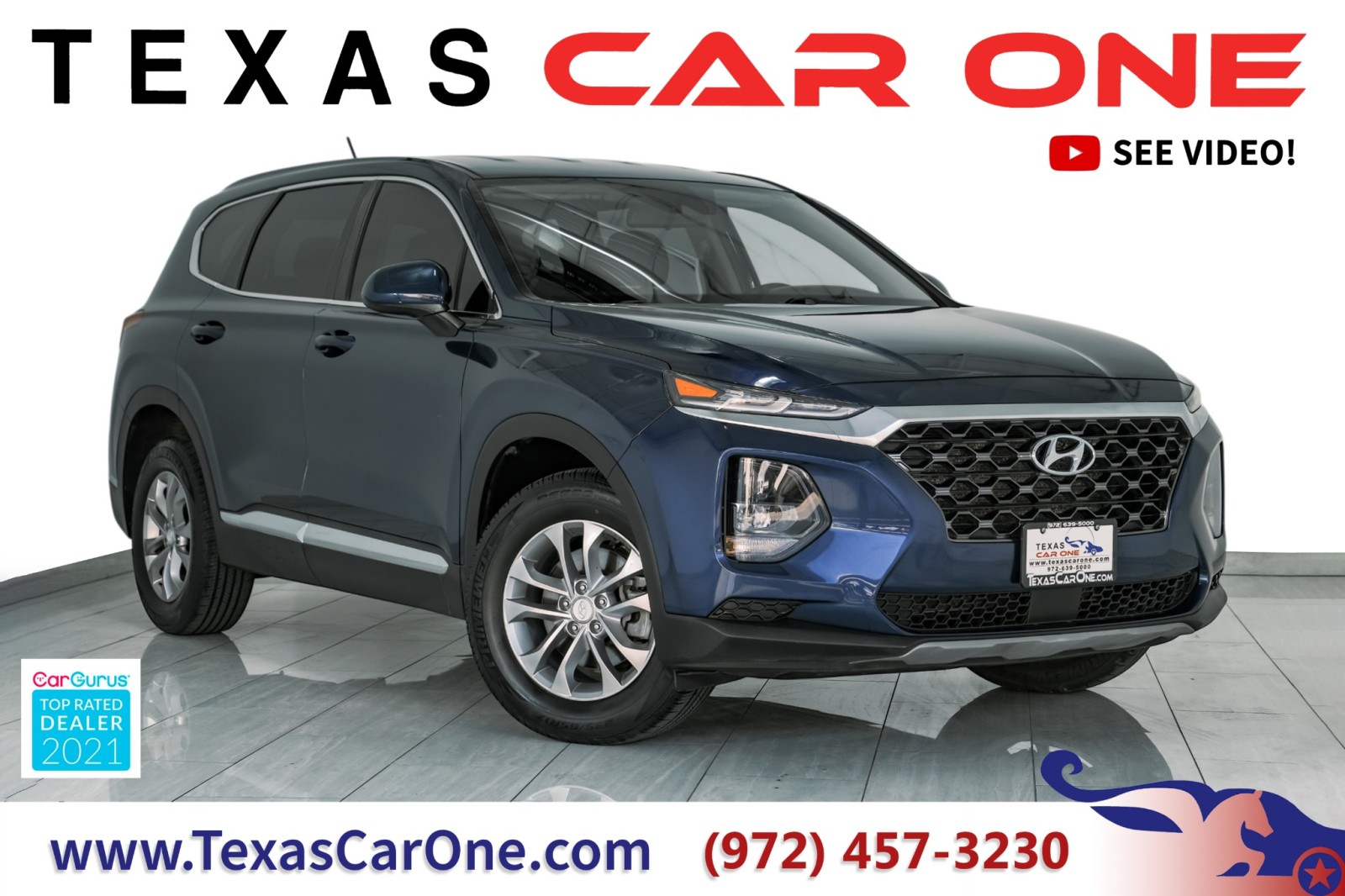 2019 Hyundai Santa Fe SE AWD BLIND SPOT ASSIST LANE CHANGE ASSIST FORWAR 1