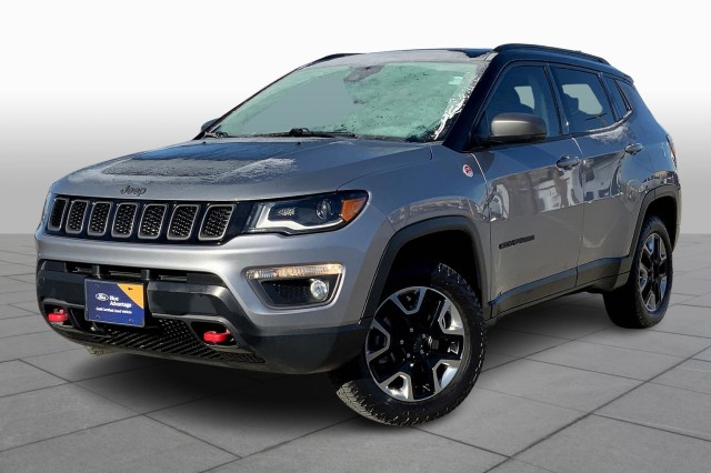 Certified Pre Owned 18 Jeep Compass Trailhawk Blue Cpo Sport Utility In Houston Jt Acceleride