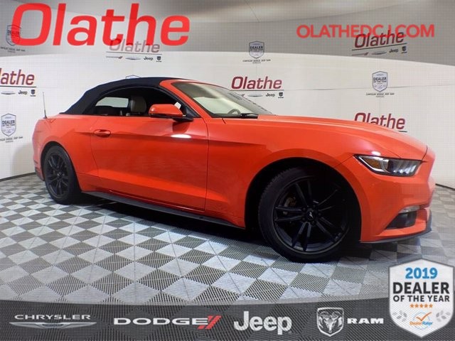 Pre Owned 16 Ford Mustang Ecoboost Premium Convertible In Olathe Lha Olathe Dodge Chrysler Jeep Ram