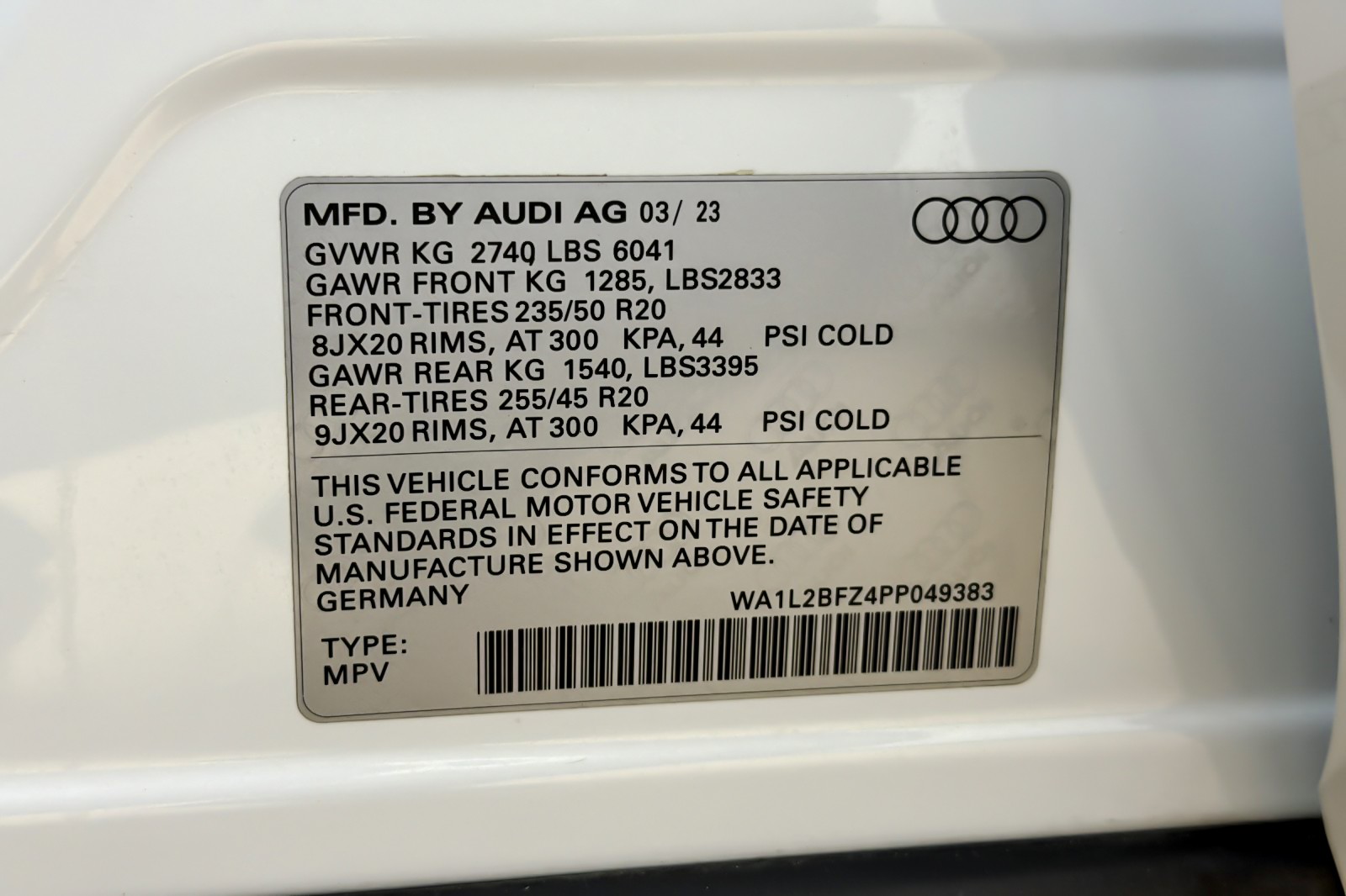 Certified Used 2023 Glacier White Metallic Audi Premium Plus 50 quattro image 29