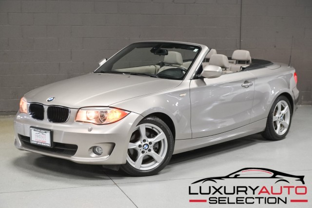 Cashmere Silver Metallic 2013 BMW 1 Series 128i Convertible RWD Convertible Rear-Wheel Drive Automatic